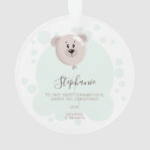 Bébé doux et ballon d'ours (dos)