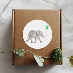 Bébé doux Étiquette éléphant, étiquette cadeau de 