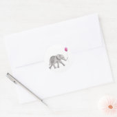 Bébé doux Étiquette éléphant, étiquette cadeau ros (Enveloppe)