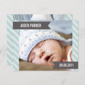 BÉBÉ DOUX | Faire-part de naissances (Devant / Derrière)