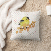 Bébé doux Goldfinch Oiseau Jeter Oreiller (Couverture)