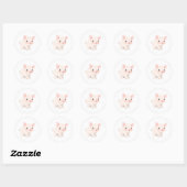 Bébé doux Piglet Aquarelle Art Sticker (Feuille)