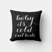 Bébé du coussin | c'est extérieur froid - noir (Recto)