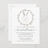 Bébé du printemps | Invitation Baby shower de Pâqu (Devant / Derrière)