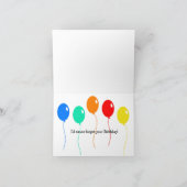 Bébé écureuil Joyeux carte d'anniversaire (Intérieur)