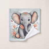 Bébé éléphant (Gant de toilette)