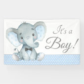 Bébé éléphant Boy Douche Bannières (Horizontal)