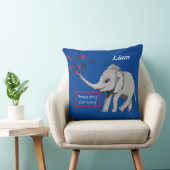 Bébé Eléphant Grand Rêve Lancer Oreiller (Chaise)