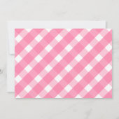 Bébé Eléphant mignon fille photo Faire-part de nai (Dos)