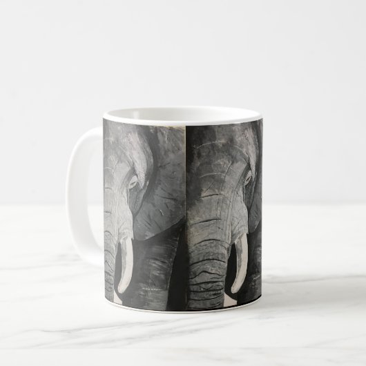 Bébé Eléphant Mug (Devant gauche)
