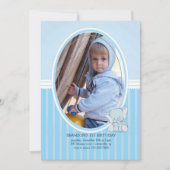 Bébé Eléphant Photo Invitation (Devant)
