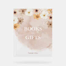 Bébé en fleur acrylique signe cadeau