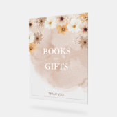 Bébé en fleur acrylique signe cadeau (Angle)