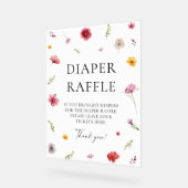 Bébé en fleur Baby shower de couches Jeu de raffle (Angle)