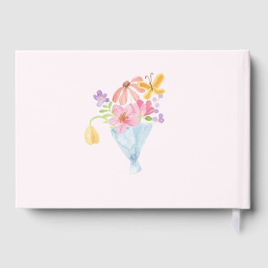 Bébé en fleur Baby shower de rayures lunaires (Verso)