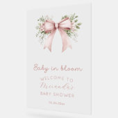 Bébé En Fleur Baby shower Fille Bow Rose (Angle)