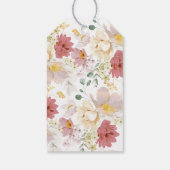 Bébé en fleur Baby shower fille étiquette cadeau (Dos)