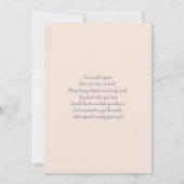 Bébé en fleur Baby shower floral Invitation fille (Dos)