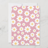 Bébé en fleur Baby shower Invitation (Dos)