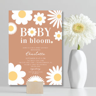 Bébé en fleur Baby shower Invitation