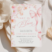 Bébé en fleur Baby shower Invitation