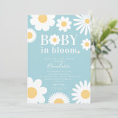 Bébé en fleur Baby shower Invitation (Debout devant)
