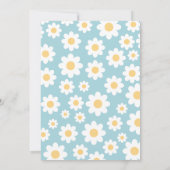 Bébé en fleur Baby shower Invitation (Dos)