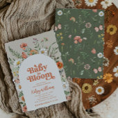 Bébé en fleur Baby shower Invitation | Bébé sauvag