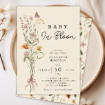 Bébé En Fleur Boho Floral Baby shower Invitation<br><div class="desc">Bébé En Fleur Boho Floral Baby shower Invitation</div>