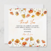 Bébé En Fleur Carte de remerciements Floral Douche (Devant)