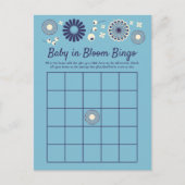 Bébé en Fleur Douche Bingo Cartes de jeu (Devant)