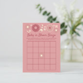 Bébé en Fleur Douche Bingo Cartes de jeu (Debout devant)