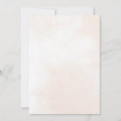 Bébé en fleur été Baby shower floral Invitation (Dos)