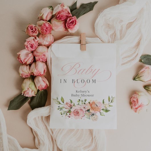 Bébé En Fleur Fille Baby shower Favoriser Les Sacs