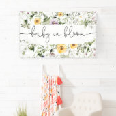 Bébé en fleur fleur sauvage bannière arrière-plan