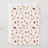 Bébé En Fleur Floral Spring Baby shower Invitation (Dos)