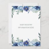 Bébé en fleur ! Invitation baby shower (Dos)