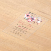 Bébé En Fleur, Invitation De Douche Invitation Acr (Poser)