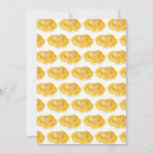 Bébé en fleur marigold invitation à la douche bébé (Dos)