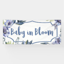 Bébé en fleurs bannière