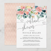 Bébé en fleurs | Invitation à une baby shower virt (Devant / Derrière)