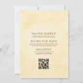 Bébé en fleurs Invitation de baby shower QR Code t (Dos)