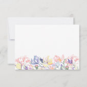 Bébé en fleurs merci baby shower (Dos)