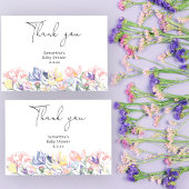 Bébé en fleurs merci baby shower