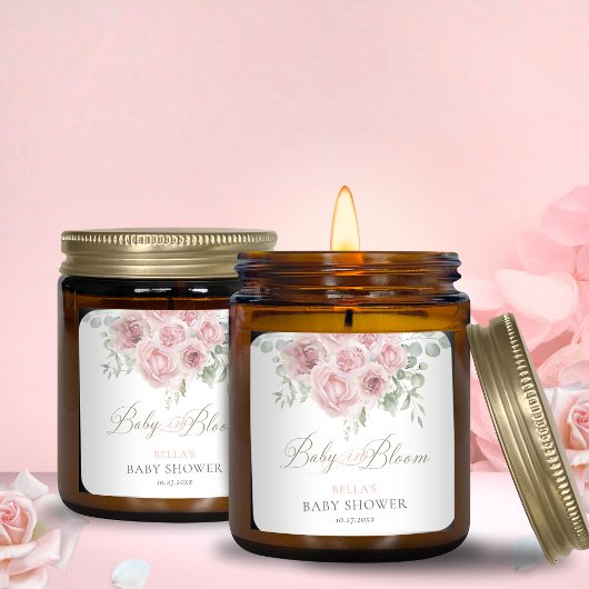 Bébé en fleurs Stickers Baby shower