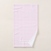 Bébé En vichy Pastel Rose (Serviette à main)