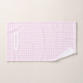 Bébé En vichy Pastel Rose (Serviette à main)