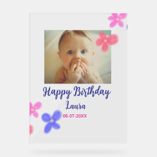 Bébé enfants 1er anniversaire ajouter le nom date