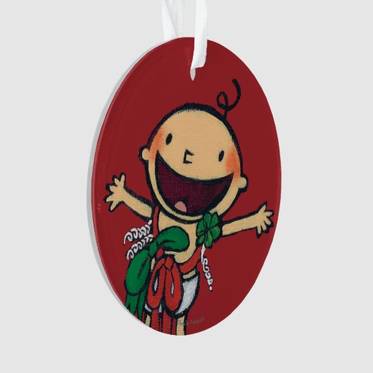 Bébé enveloppé dans les arcs pour Noël (devant)