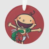 Bébé enveloppé dans les arcs pour Noël (devant)